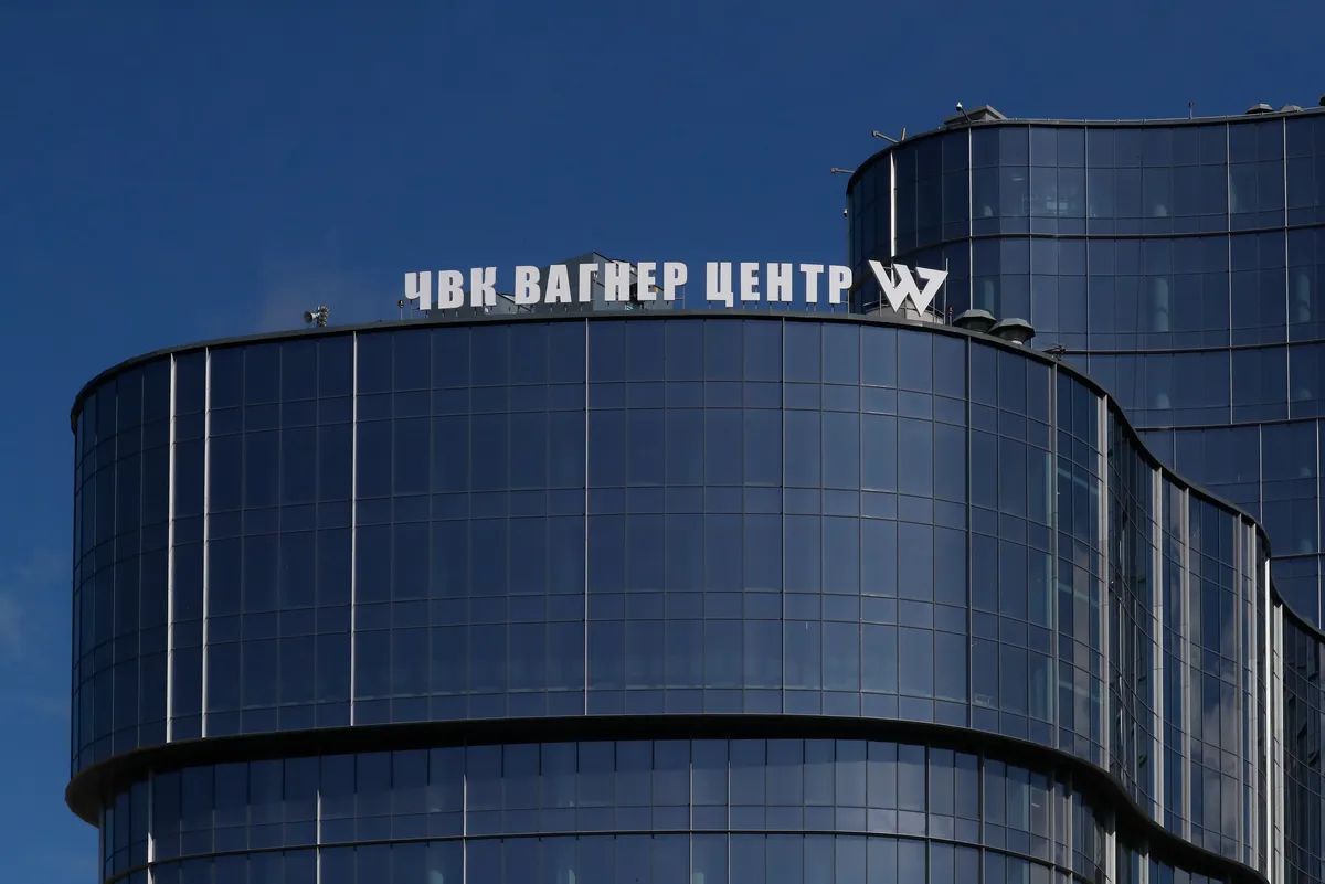 The now disbanded Wagner Centre in St. Petersburg, June 2023. Photo: EPA-EFE / ANATOLY MALTSEV