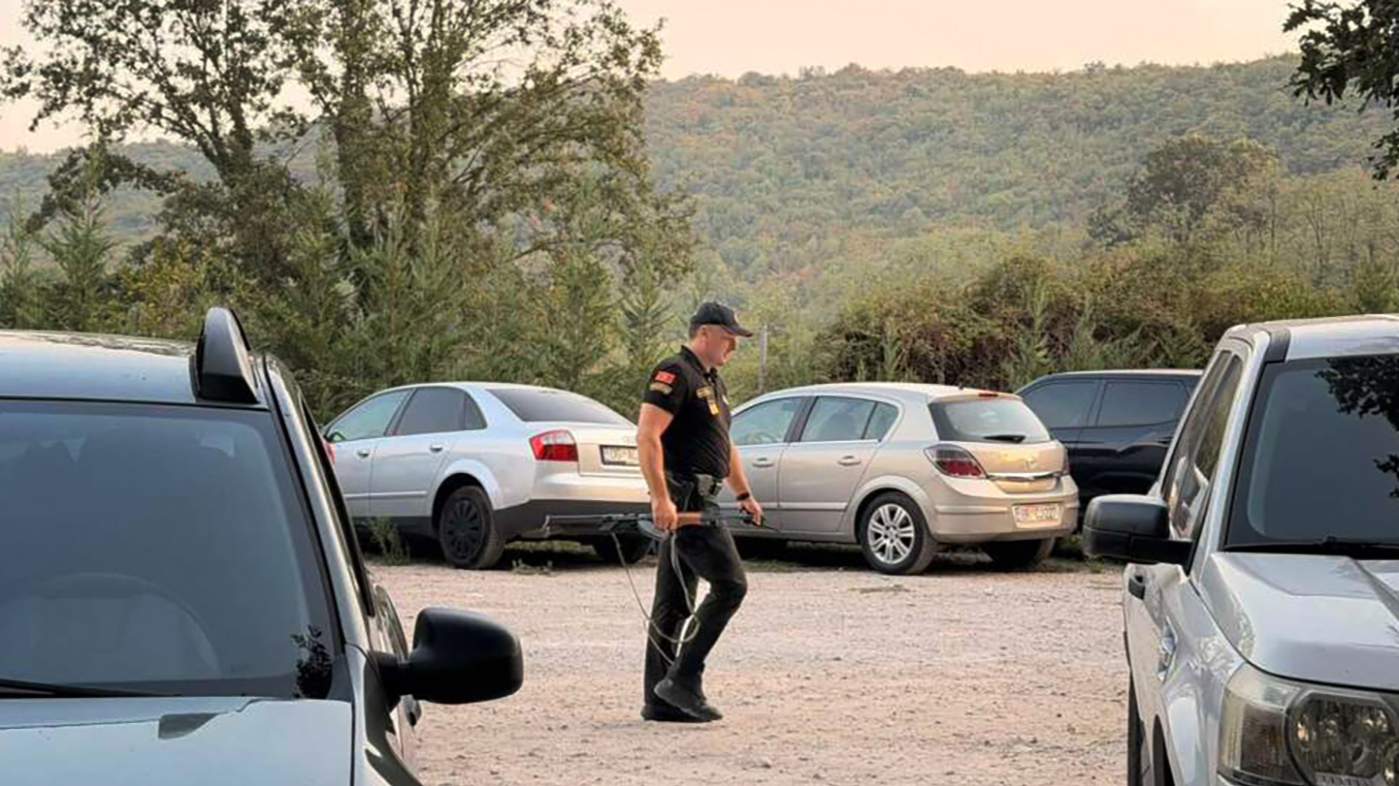 Полиция на месте преступления. Фото: rtcg.me
