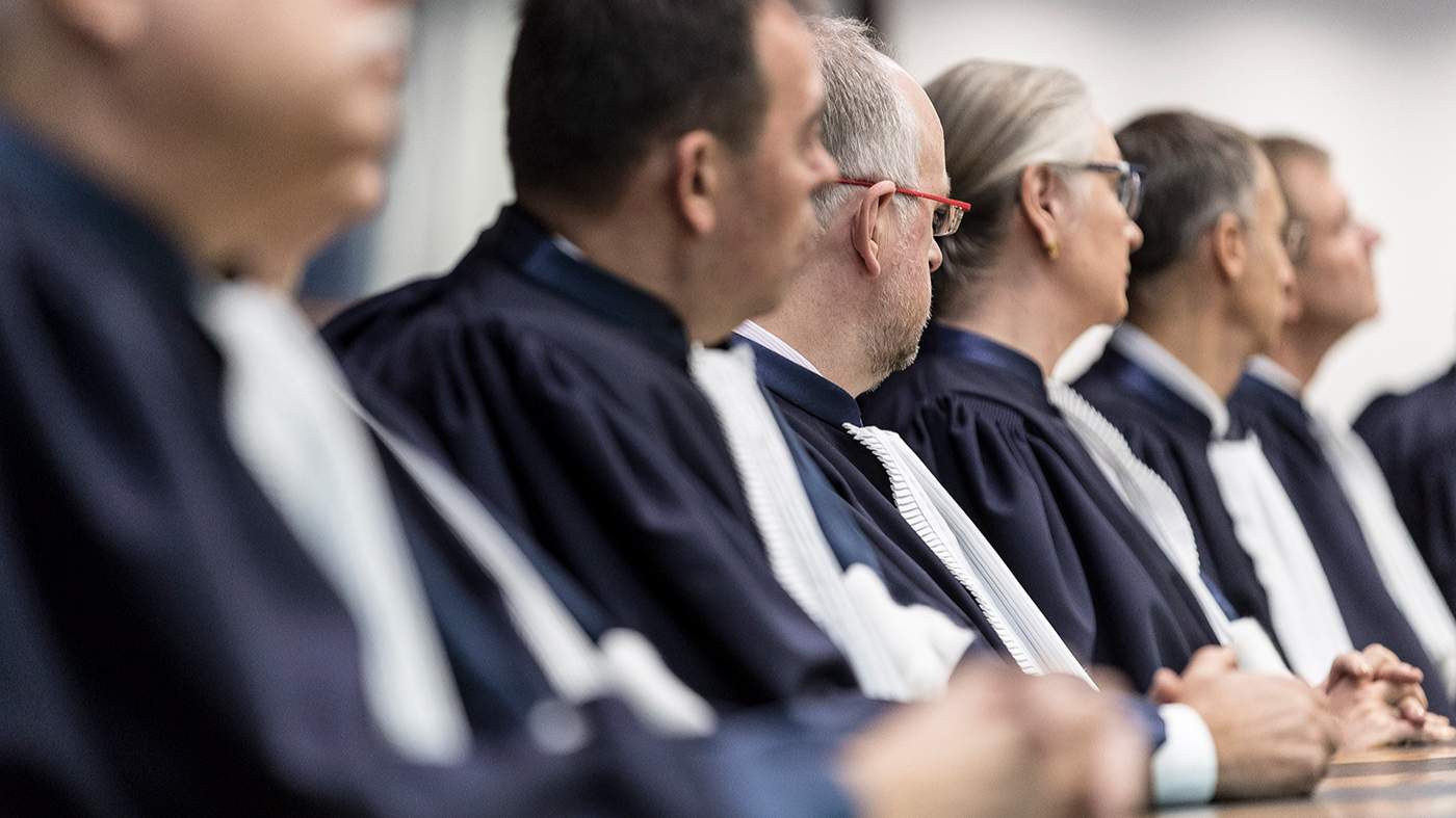 Члены Европейского суда по правам человека слушают дело. Страсбург, Франция. 31 октября 2017 года. Фото: Jean-Francois Badias / EPA