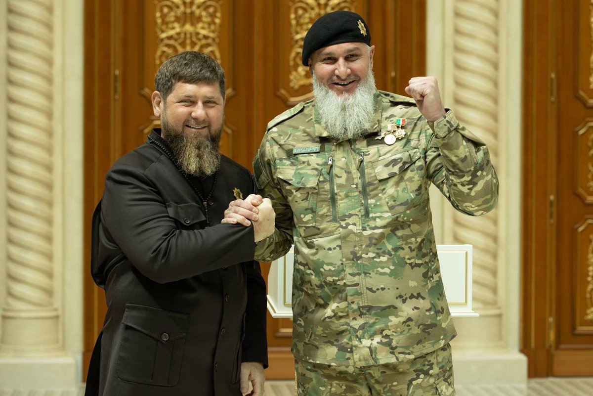 Рамзан Кадыров и Руслан Геремеев. Фото: Адам Делимханов /  Telegram