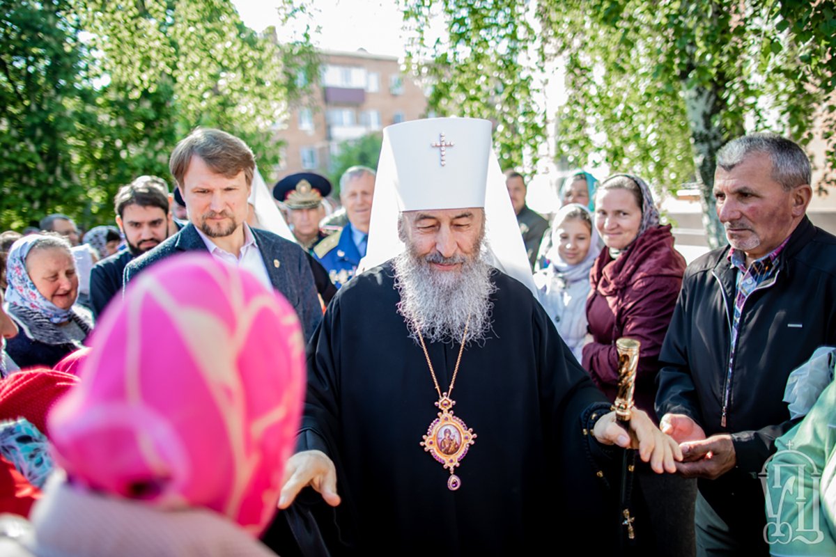 Митрополит Онуфрий возглавил торжества по случаю 25-летия Тульчинской епархии в кафедральном соборе г. Тульчин (Винницкая область), Украина, 12 мая 2019 года. Фото:  Столичный благовестник  / Wikimedia