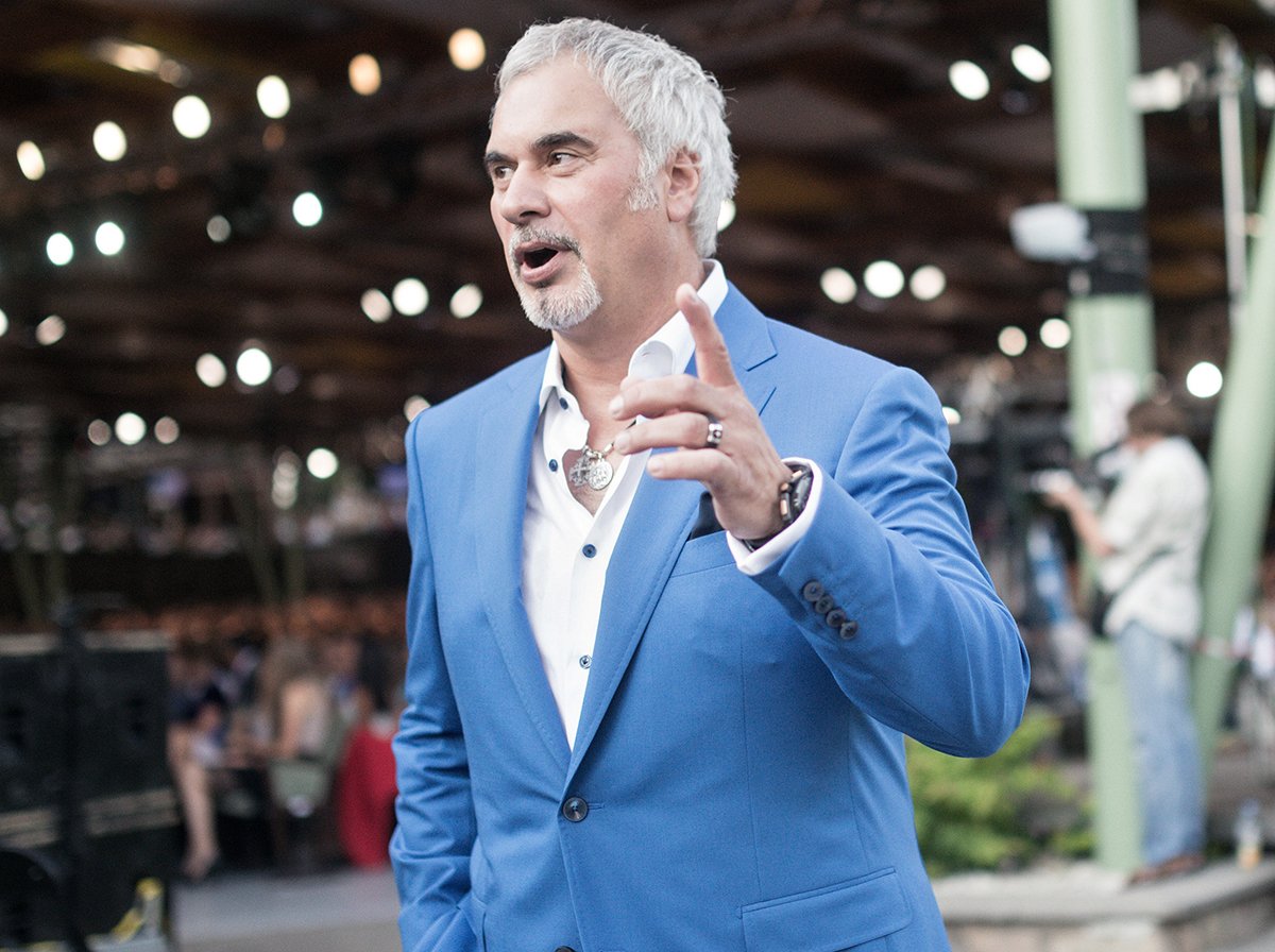 Валерий Меладзе перед церемонией открытия конкурса «Новая волна 2014» в концертном зале «Дзинтари», Юрмала, Латвия, 22 июля 2014 года. Фото: Илья Питалев / Коммерсантъ / Sipa USA / Vida Press