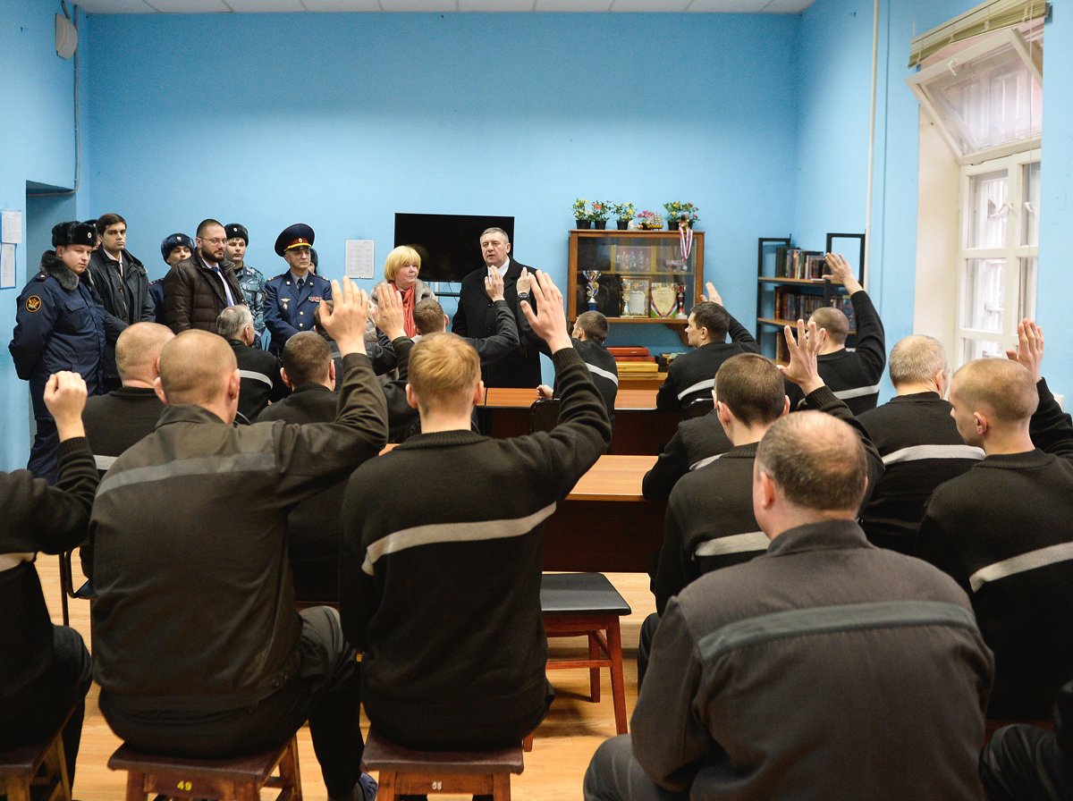 Посещение членами Общественно-наблюдательной комиссии Бутырского следственного изолятора Москвы, 18 декабря 2017 года. Фото: Эмин Джафаров / Коммерсантъ / Sipa USA / Vida Press