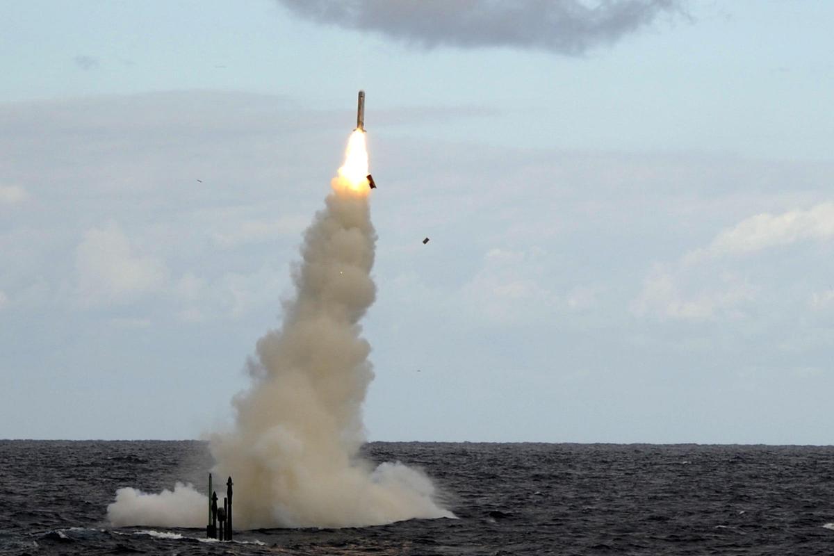 Подводная лодка, запускающая ракеты «Томагавк». Фото: PO(Phot) Paul Punter / MOD Crown / PA Wire / PA Images / Scanpix