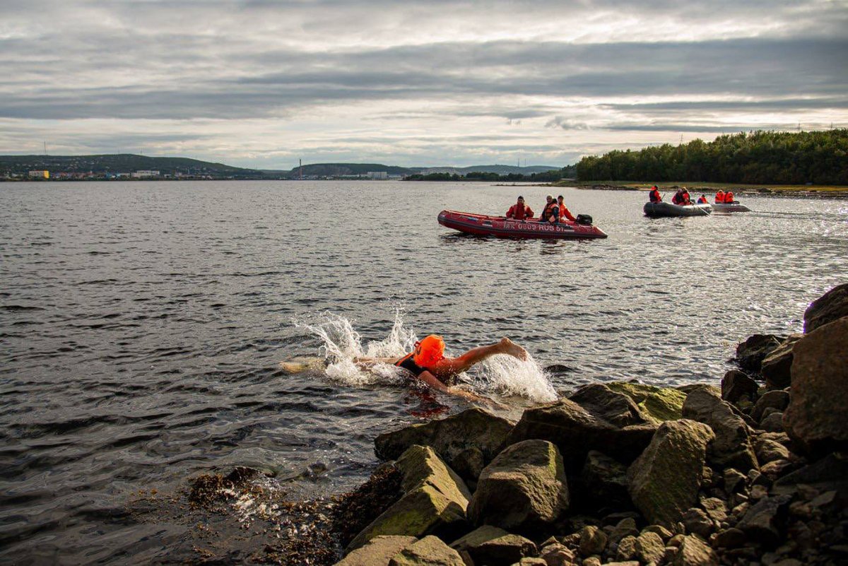 Пробный заплыв в рамках фестиваля «Гольфстрим», 3 сентября 2025 года. Фото: Иван Лебедев /  Telegram
