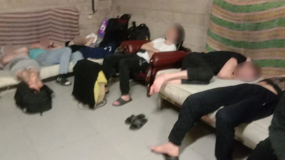 The Ukrainians stuck on the Georgian border. Photo courtesy of Petro