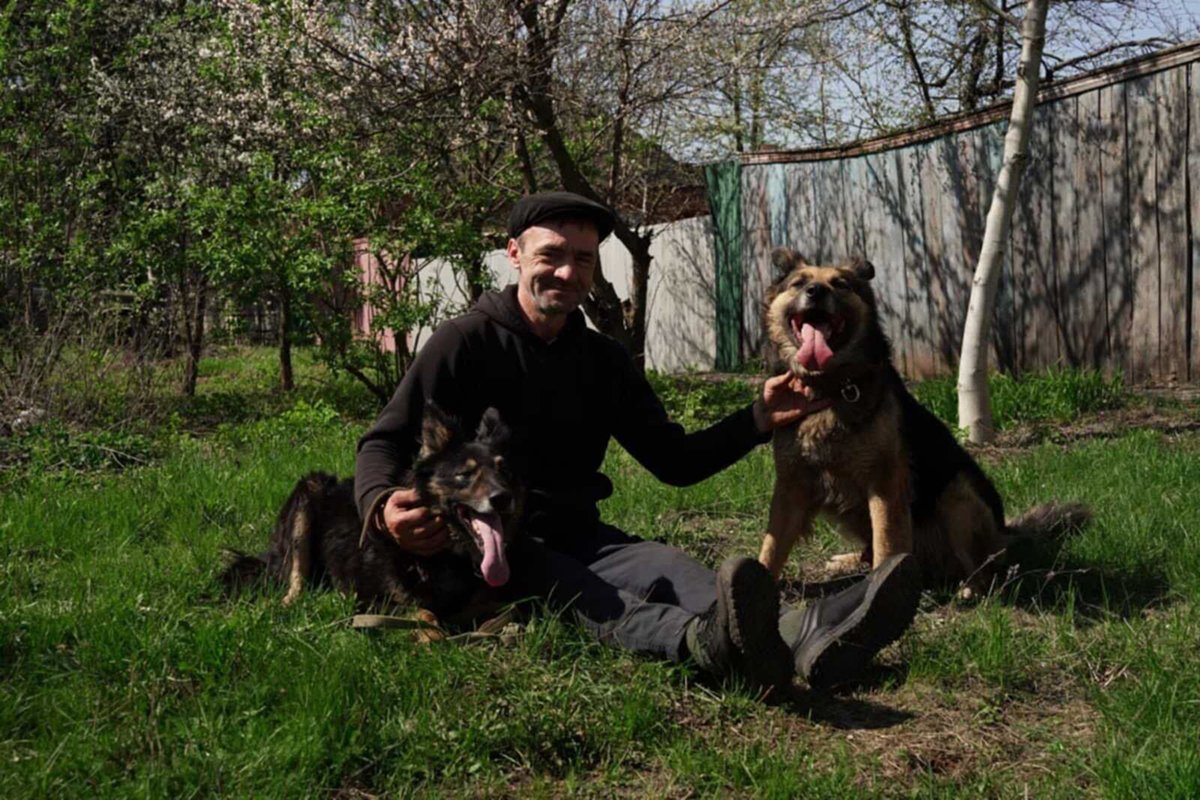 Сергей Редько с Графом и Вольдемаром. Фото: архив Сергея Редько