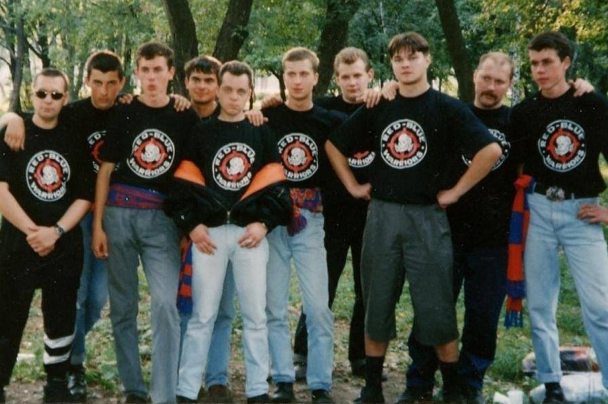 Группировка ЦСКА Red-Blue Warriors. Фото: Red-Blue World /  Facebook