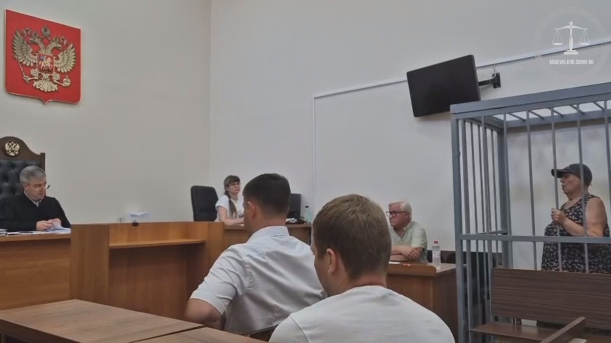 Этери Цвижба на заседании суда, Сочи, 7 августа 2025 года. Фото:  объединенная пресс-служба судов Краснодарского края