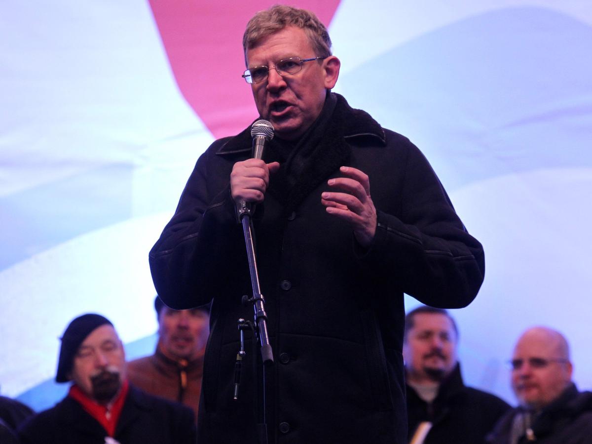 Алексей Кудрин во время одной из протестных акций в Москве, декабрь 2011 года. Фото: Konstantin Zavrazhin / Getty Images